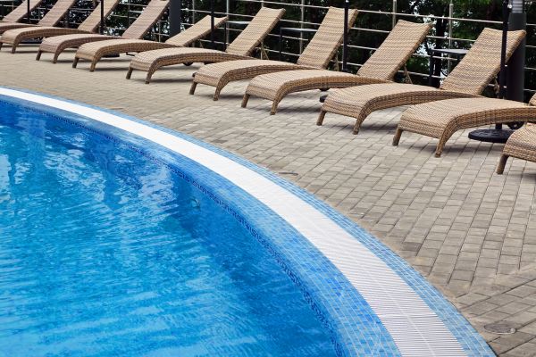 Poolside Hardscaping in San Clemente
